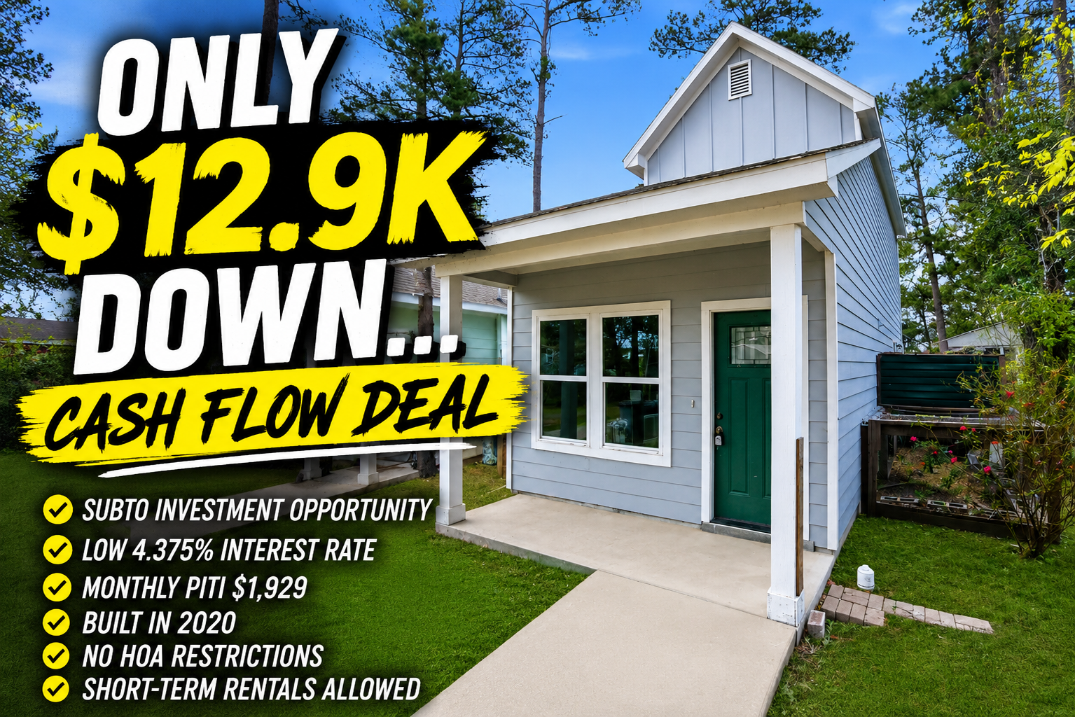 3BR Subject To Home in Montgomery, TX
